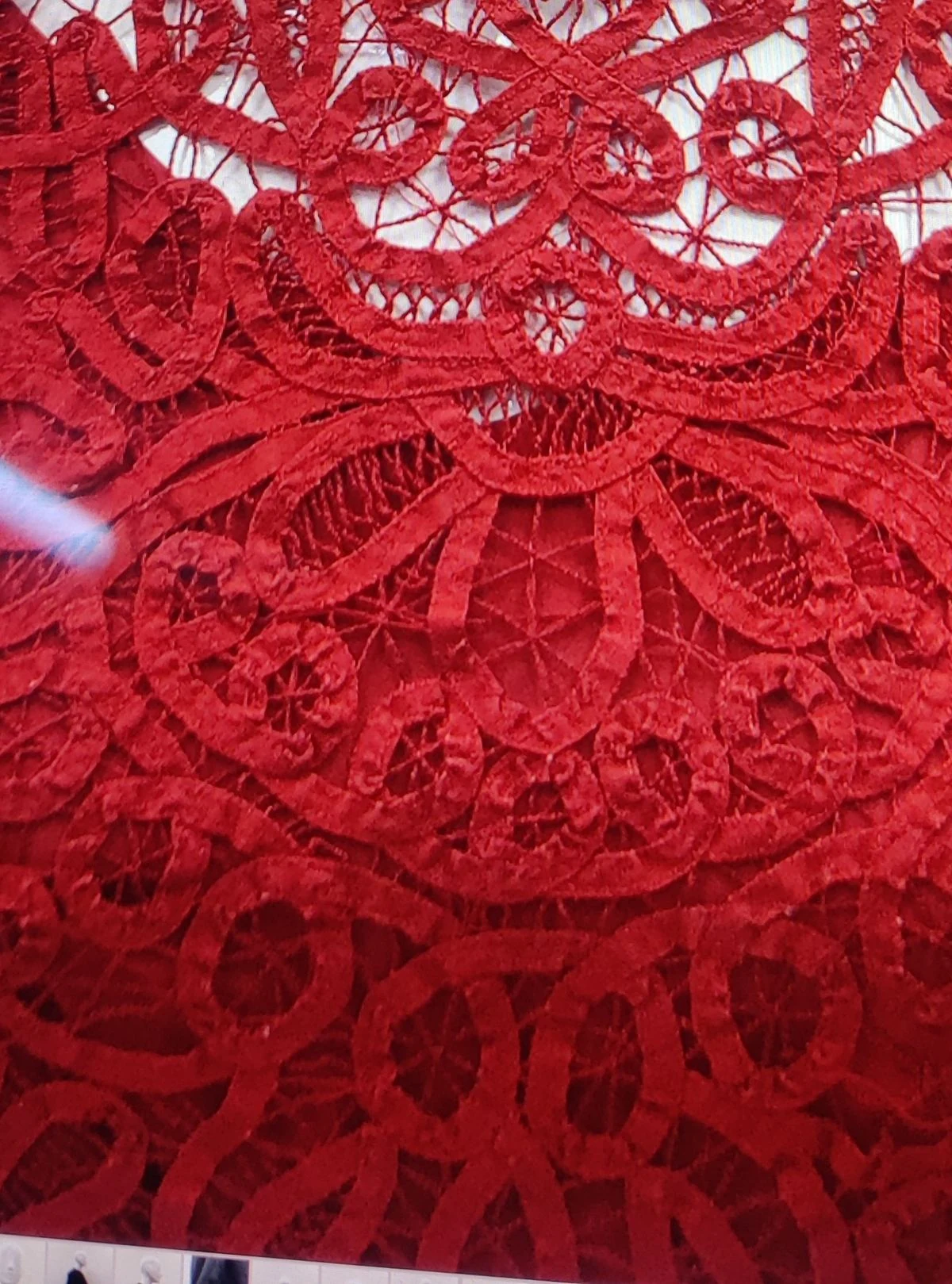 Mill lace sample — Battenburg technique selection