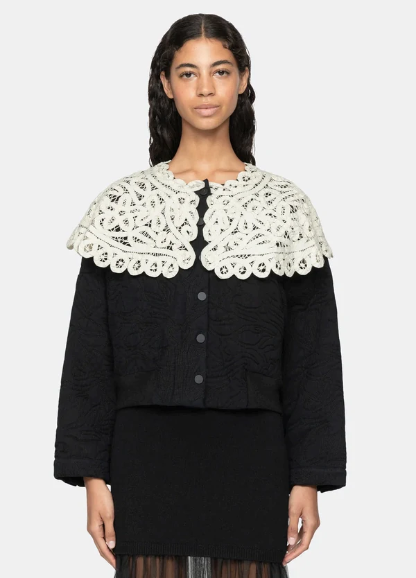Sea New York lace collar detail